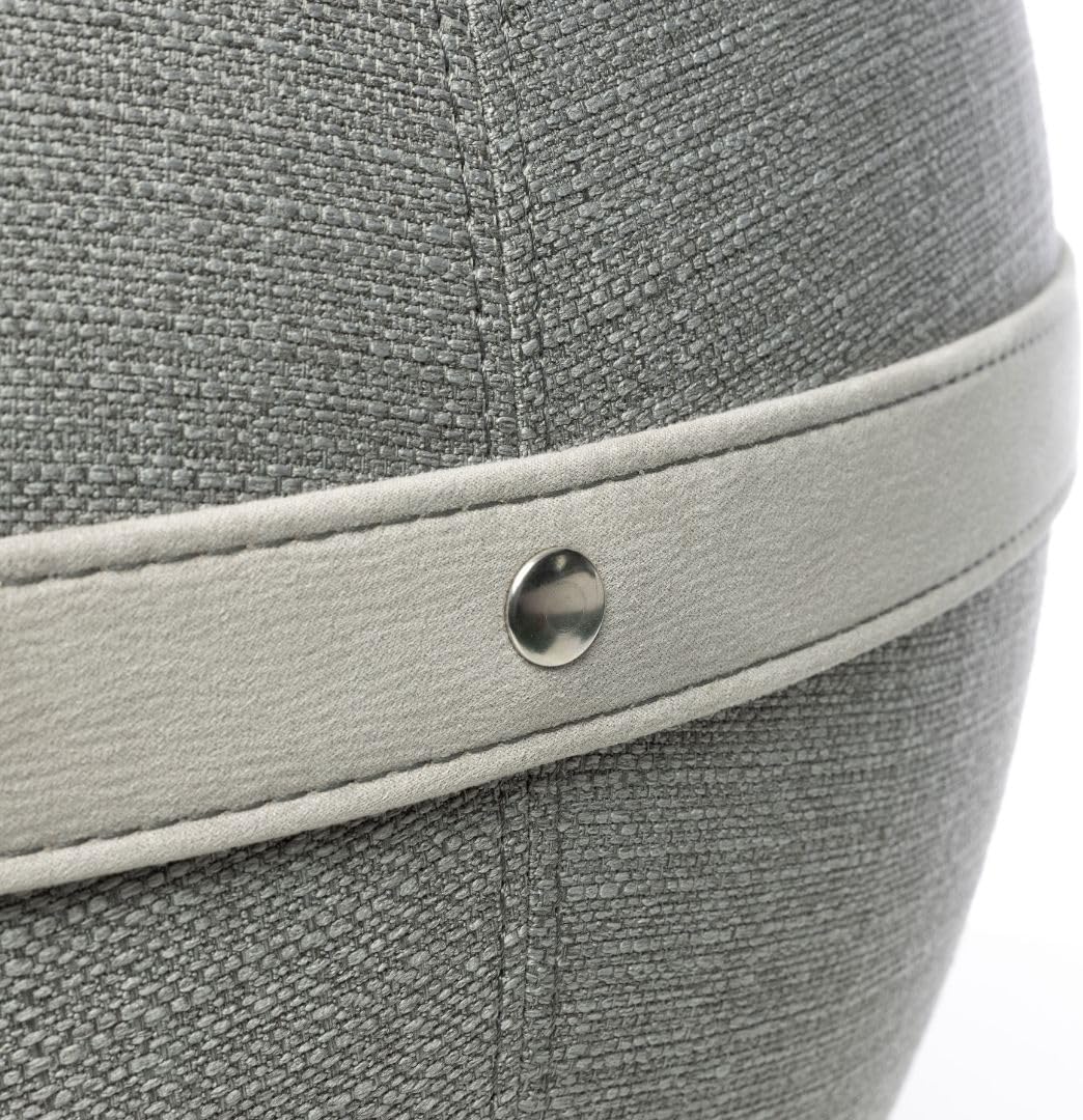 Bloon Desk Ball Chair 21.6in | Back Pain Relief & Dynamic Posture, Stain-Resistant & Anti-Slip | Handcrafted in Portugal | Elephant Grey Color