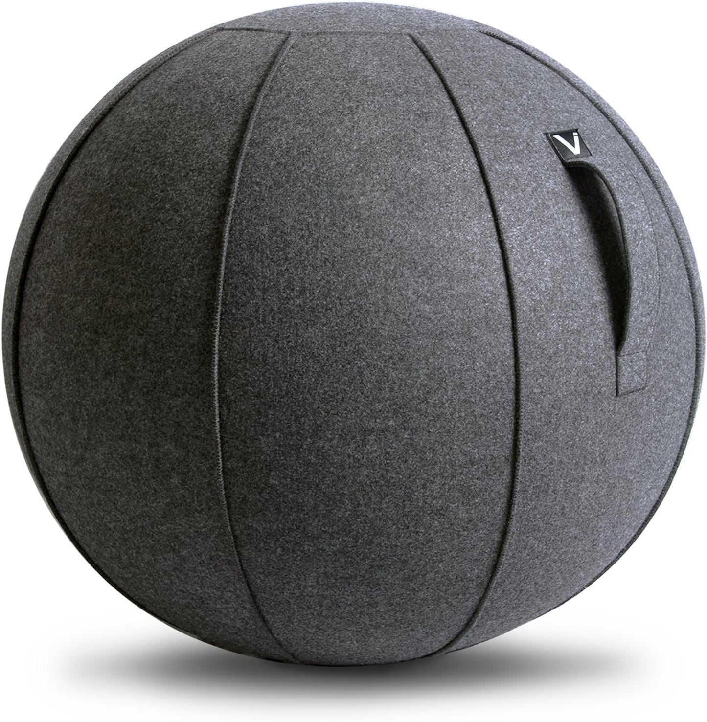 Vivora Luno Premium Ergonomic Sitting Ball Chair, Felt, Standard Size (22 to 24 inches), for Home Offices, Balance Training, Yoga Ball, Posture Improvement